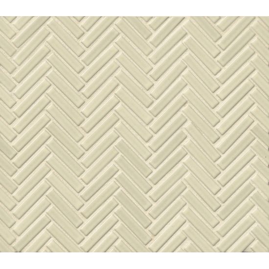 Bedrosians - 90° 1/2" x 2" Herringbone Mosaic - Off White