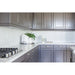 Bedrosians - 90° 1/2" x 2" Herringbone Mosaic - White Installed