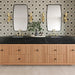 Bedrosians - Atrium Honed Marble Blend Mosaic - Myra Beige & Basalt Room Scene