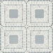 Bedrosians - Atrium Honed Marble Blend Mosaic - White Carrara & Bardiglio