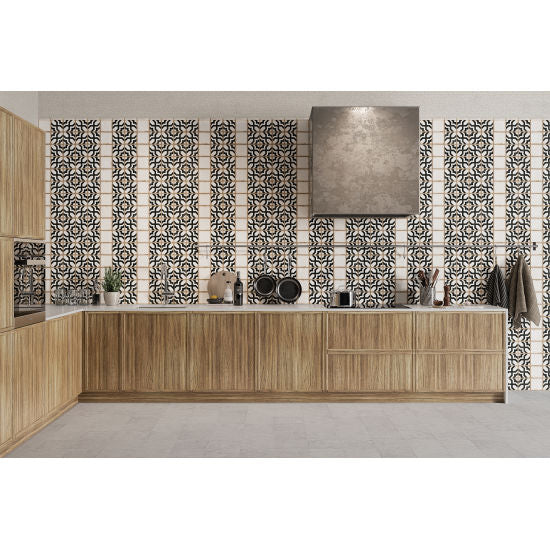 Bedrosians Tile & Stone - Casablanca 5" x 5" Decorative Tile - Farissi