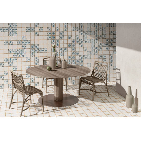 Bedrosians Tile & Stone - Casablanca 5" x 5" Tile - White Installed