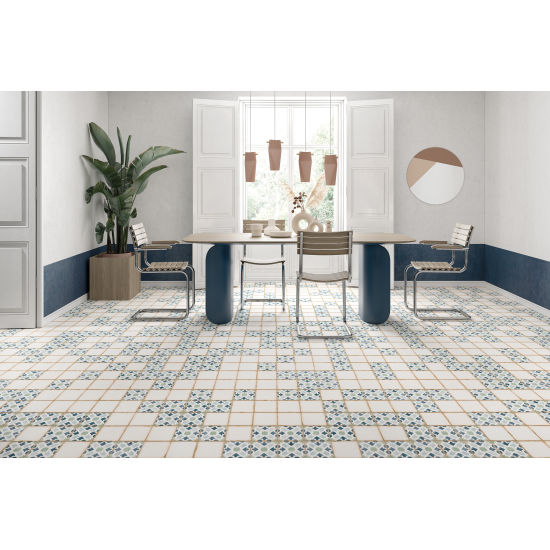 Bedrosians Tile & Stone - Casablanca 5" x 5" Tile - White Installed