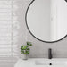 Bedrosians Tile & Stone - Clara 2.75" x 11" Glossy Porcelain Tile - Grey Room Scene