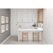 Bedrosians Tile & Stone - Clara 2.75" x 11" Glossy Porcelain Tile - Grey Installed