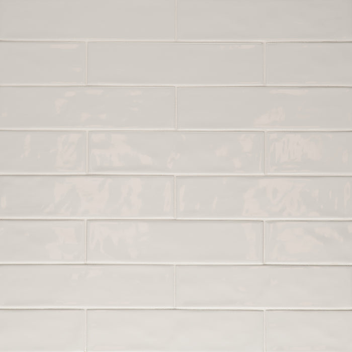 Bedrosians Tile & Stone - Clara 2.75" x 11" Glossy Porcelain Tile - Grey