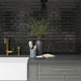 Bedrosians Tile & Stone - Clara 2.75" x 11" Glossy Porcelain Tile - Noir Installed