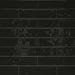 Bedrosians Tile & Stone - Clara 2.75" x 11" Glossy Porcelain Tile - Noir