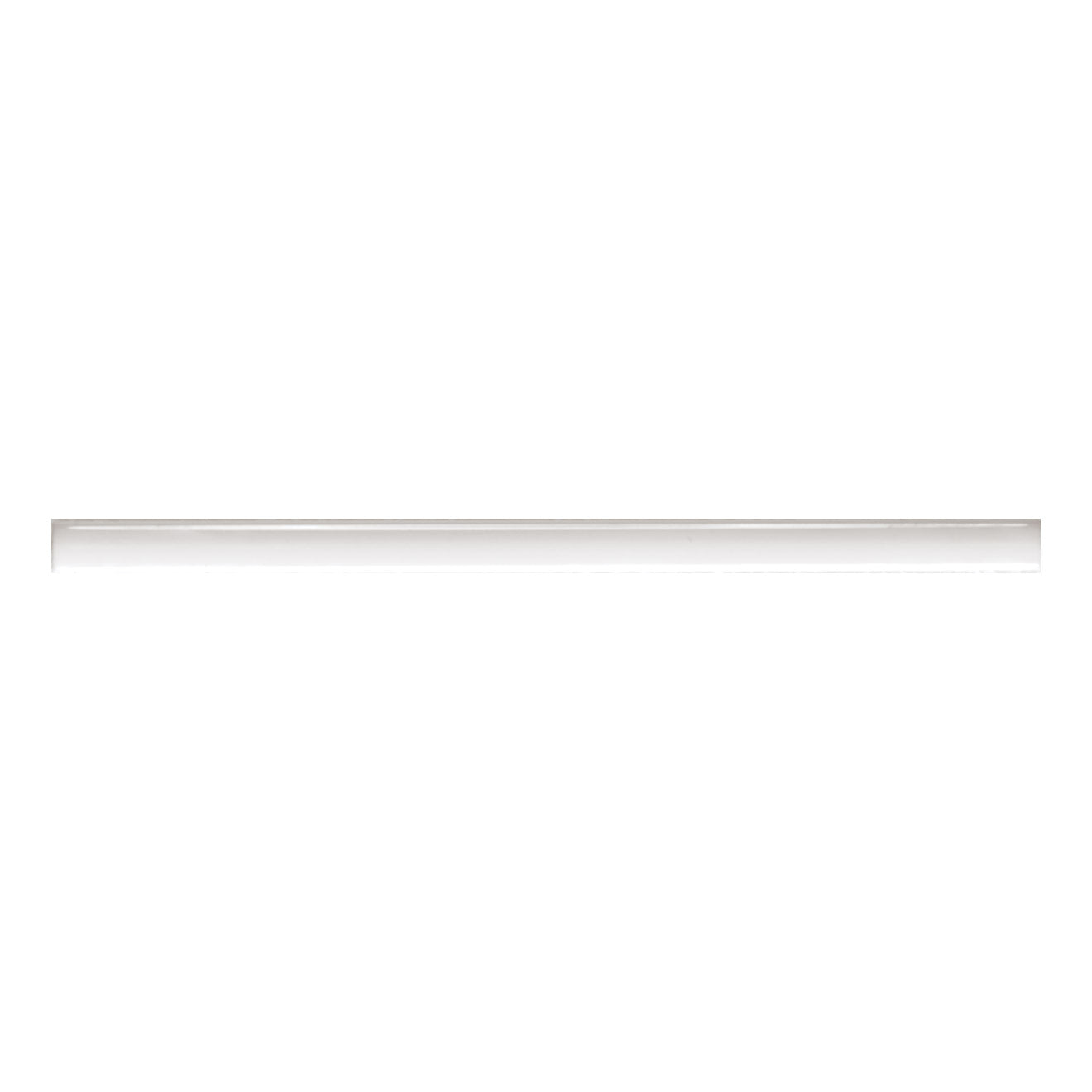 Somerset Collection Somerset White Polished Composite Marble Quarter Round Tile (1/2-in x 12-in)