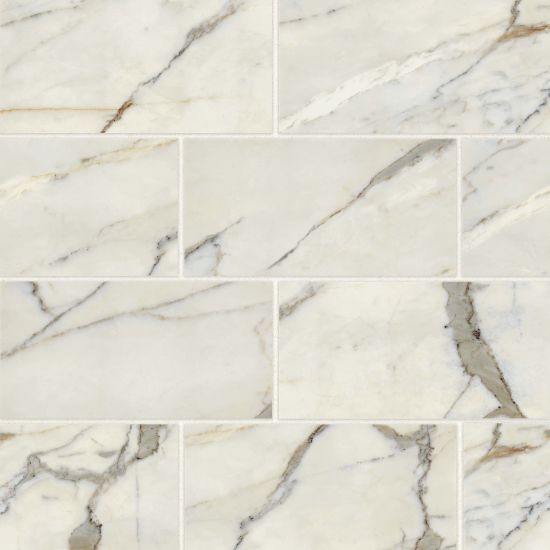 Bedrosians - Classic 2.0 12&quot; x 24&quot; Floor &amp; Wall Tile - Calacatta Oro Matte