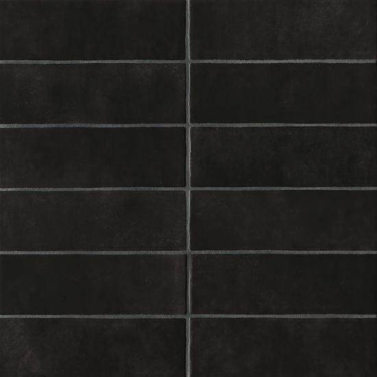 Bedrosians Tile &amp; Stone - Cloe 2.5&quot; x 8&quot; Wall Tile - Black
