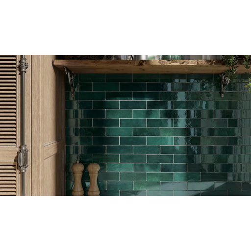 Bedrosians Tile & Stone - Cloe 2.5" x 8" Wall Tile - Green