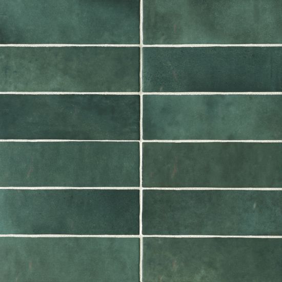 Bedrosians Tile &amp; Stone - Cloe 2.5&quot; x 8&quot; Wall Tile - Green