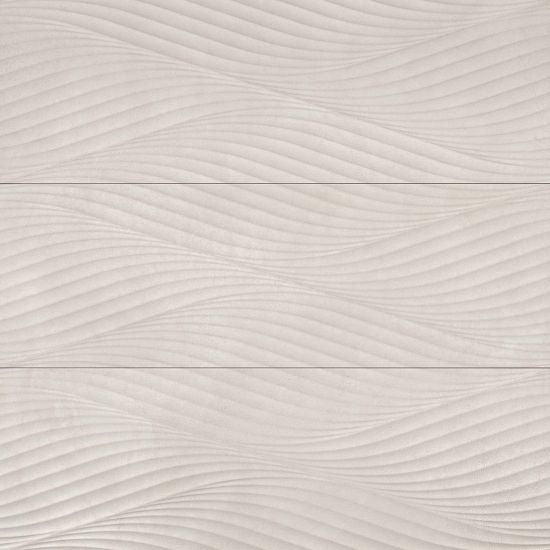 Bedrosians - Donna 13&quot; x 40&quot; Wave Wall Tile - Beige