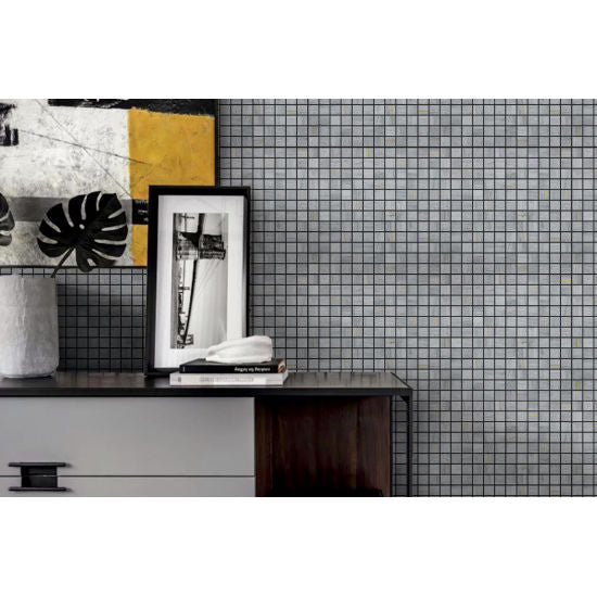 Bedrosians - Ferrara 1" x 1" Wall Mosaic - Argento
