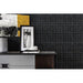 Bedrosians - Ferrara 1" x 1" Wall Mosaic - Nero Installed