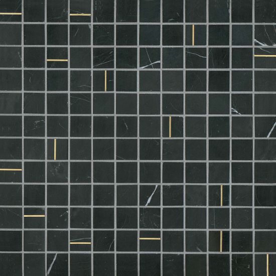 Bedrosians - Ferrara 1" x 1" Wall Mosaic - Nero