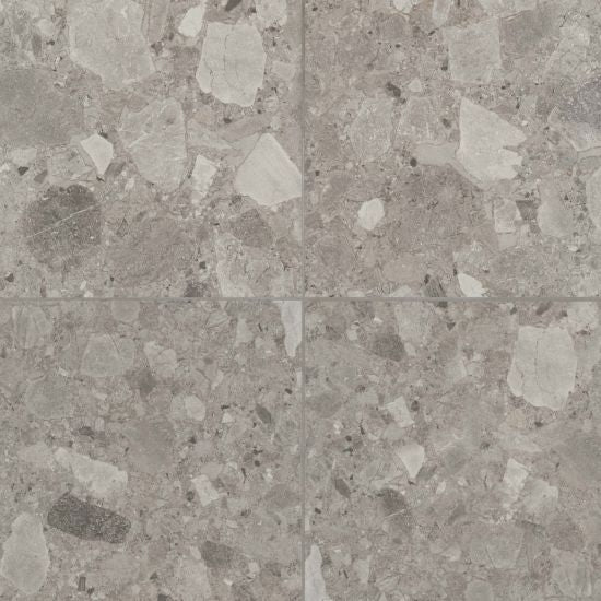 Bedrosians Tile &amp; Stone - Frammenta 24&quot; x 24&quot; Floor &amp; Wall Tile - Grey