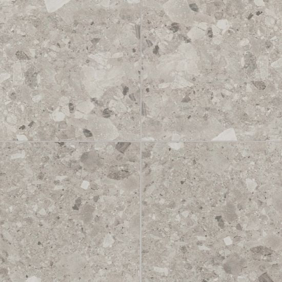 Bedrosians Tile &amp; Stone - Frammenta 24&quot; x 24&quot; Floor &amp; Wall Tile - Light Grey