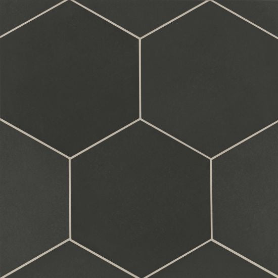 Bedrosians Tile &amp; Stone - Makoto 10&quot; x 10&quot; Floor &amp; Wall Tile - Kuroi Black