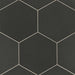 Bedrosians Tile & Stone - Makoto 10" x 10" Floor & Wall Tile - Kuroi Black