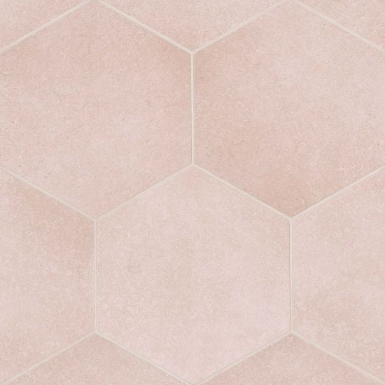 Bedrosians Tile & Stone - Makoto 10" x 10" Floor & Wall Tile - Momoiro Blush