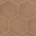 Bedrosians Tile & Stone - Makoto 10" x 10" Floor & Wall Tile - Umi Terracotta