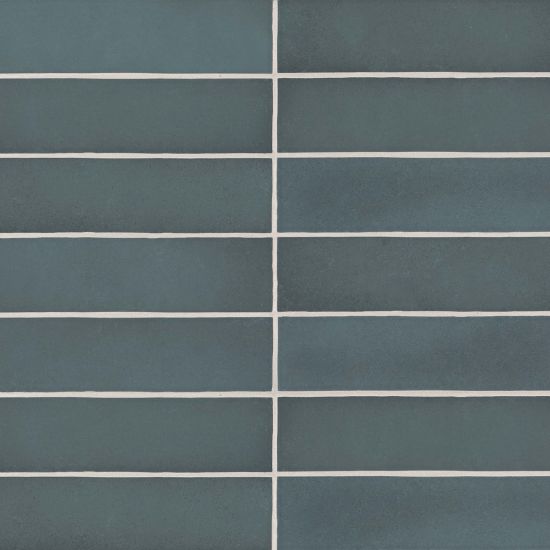 Bedrosians Tile & Stone - Makoto 2.5" x 10" Wall Tile - Arashi Blue