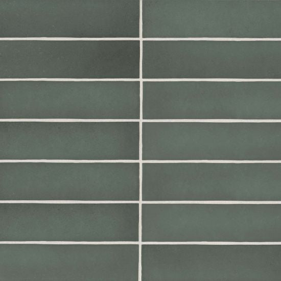 Bedrosians Tile &amp; Stone - Makoto 2.5&quot; x 10&quot; Wall Tile - Midori Green