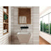 Bedrosians Tile & Stone - Makoto 2.5" x 10" Wall Tile - Shoji White Installed