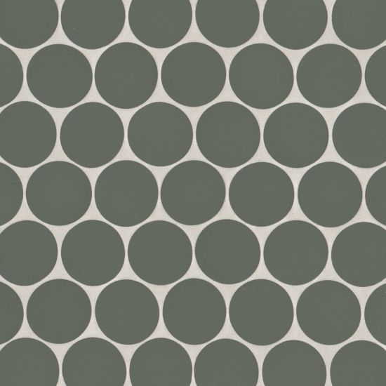 Bedrosians Tile & Stone - Makoto 2" x 2" Floor & Wall Mosaic - Midori Green