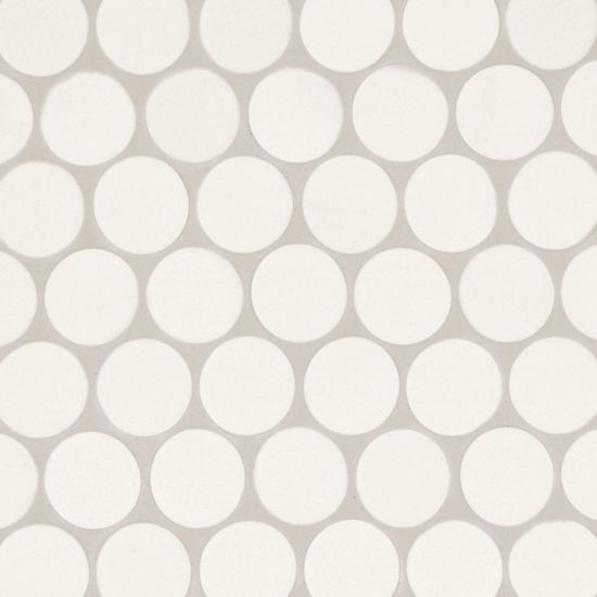 Bedrosians Tile &amp; Stone - Makoto 2&quot; x 2&quot; Floor &amp; Wall Mosaic - Shoji White