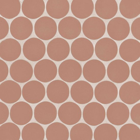 Bedrosians Tile &amp; Stone - Makoto 2&quot; x 2&quot; Floor &amp; Wall Mosaic - Umi Terracotta