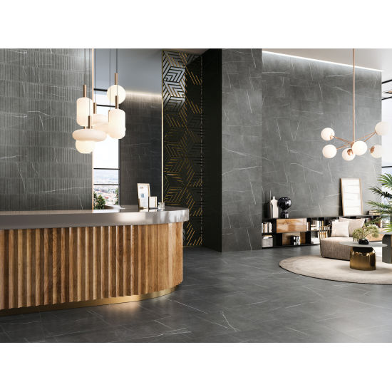 Bedrosians Tile & Stone - Nomade 24" x 48" Porcelain Tile - Noir