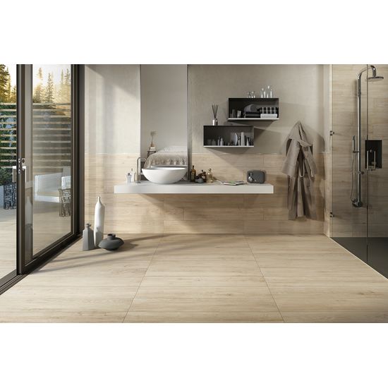 Bedrosians Tile & Stone - Othello 8" x 48" Floor & Wall Tile - Oak Installed