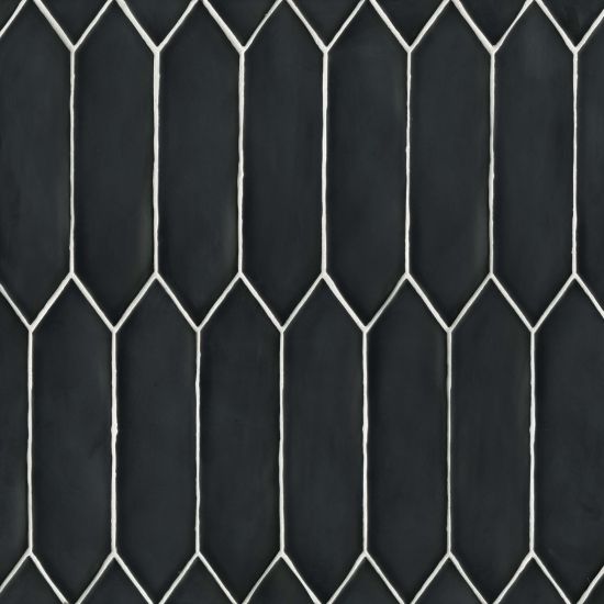 Bedrosians - Reine Collection 3" x 12" Wall Tile - Black