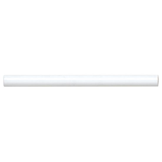 Bedrosians - Reine Collection .5" x 8" Jolly Trim Tile - White Gloss