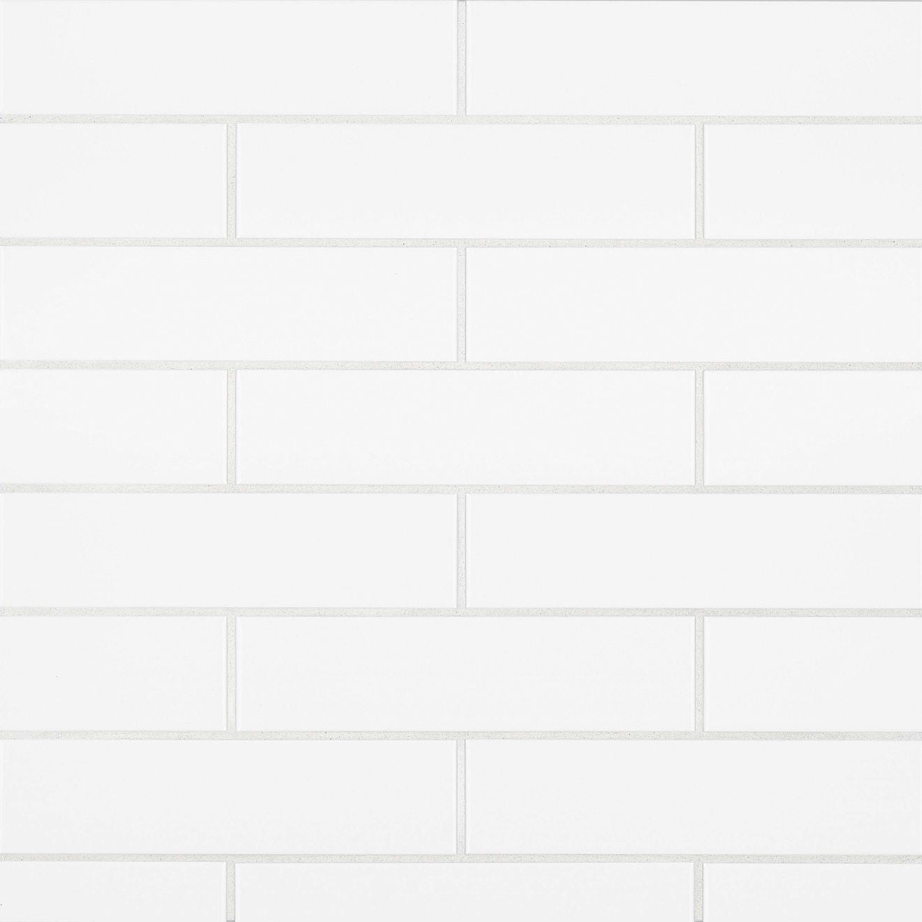 Bedrosians - Traditions 3" x 12" Matte Ceramic Wall Tile - Gloss White