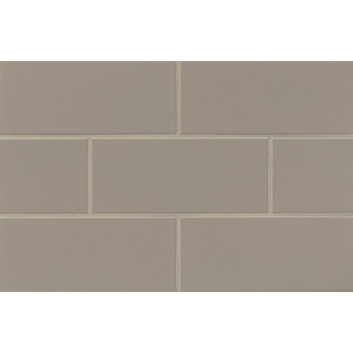 Bedrosians - Traditions 4&quot; x 10&quot; Ceramic Wall Tile - Matte Taupe