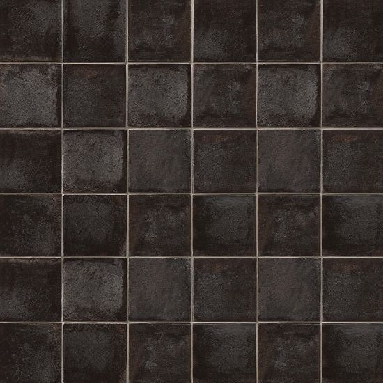 Bedrosians Tile &amp; Stone - Vivace 4&quot; x 4&quot; Floor &amp; Wall Tile - Caviar