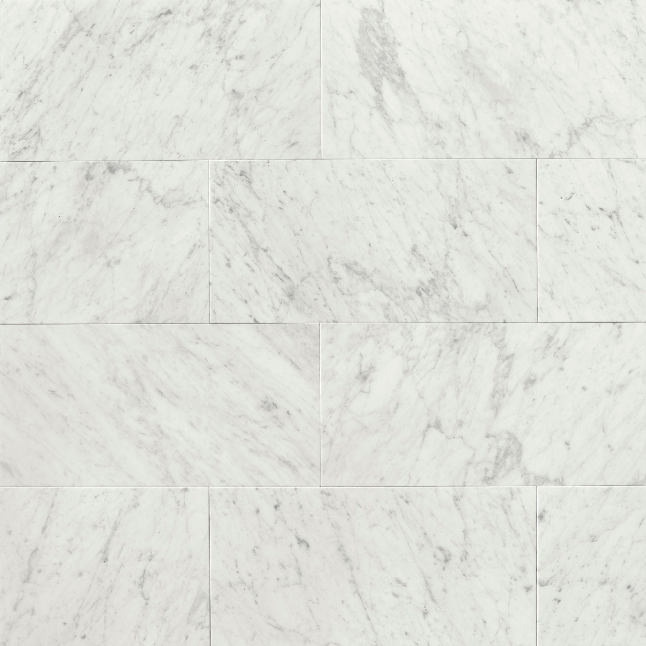 Bedrosians - White Carrara 12" x 24" Floor & Wall Tile