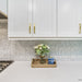 Bedrosians - White Carrara Floor & Wall Mosaic - Chevron Honed Room Scene 3