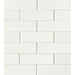 Bedrosians Tile & Stone - Zenia 2" x 6" Floor & Wall Mosaic - Milky Way
