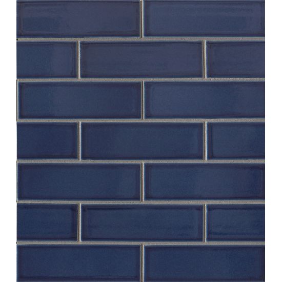 Bedrosians Tile & Stone - Zenia 2" x 6" Matte Floor & Wall Mosaic - Tide