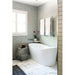 Bedrosians Tile & Stone - Zenia 2.5" x 9" Matte Floor & Wall Tile - Moon Bathroom Install