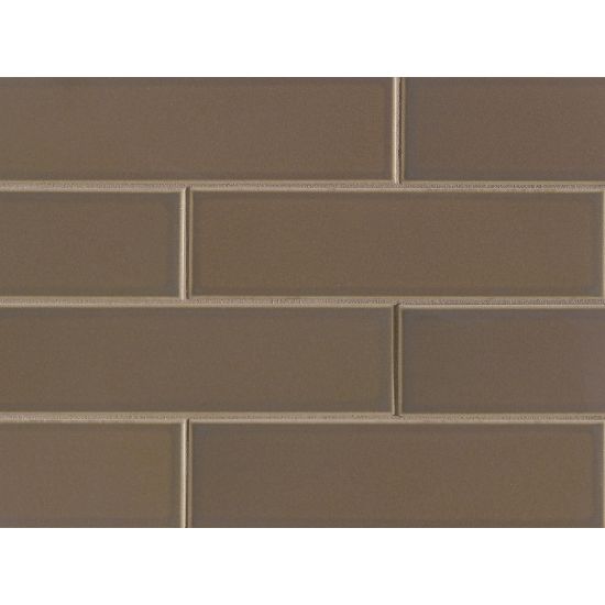 Bedrosians Tile &amp; Stone - Zenia 2.5&quot; x 9&quot; Matte Floor &amp; Wall Tile - Umbra