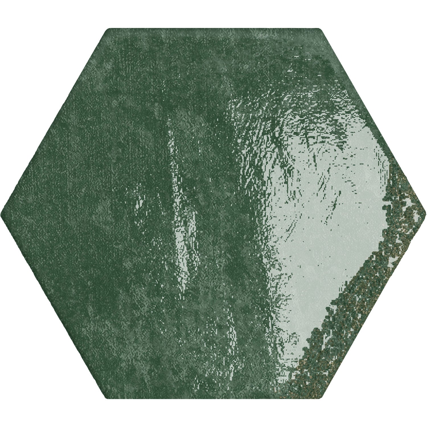 Bestile - Carmen 5.1 in. x 5.9 in. Hexagon Porcelain Tile - Green