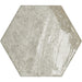 Bestile - Carmen 5.1 in. x 5.9 in. Hexagon Porcelain Tile - Grey