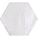 Bestile - Carmen 5.1 in. x 5.9 in. Hexagon Porcelain Tile - White