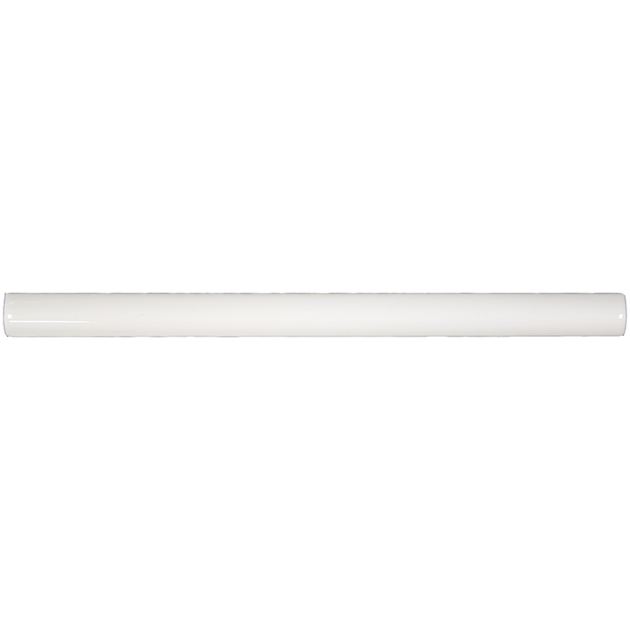 Maniscalco - Contour 3/4 in. x 11 3/4 in. Trim Tile - White Glossy